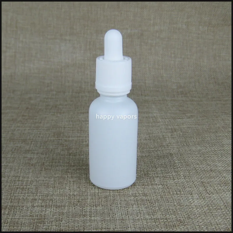 10 шт 1 унций Пустые 30 мл Матовые Белые матовые стеклянные капельницы бутылки для e