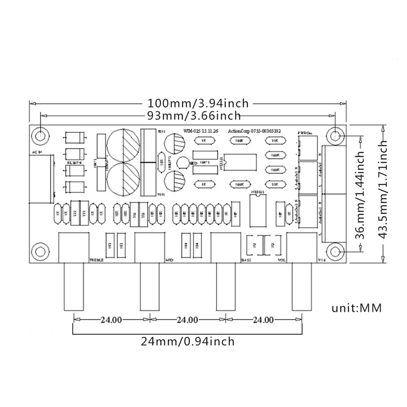 1 комплект новый NE5532 OP AMP HIFI усилитель предусилитель Регулятор громкости Tone EQ DIY KIT