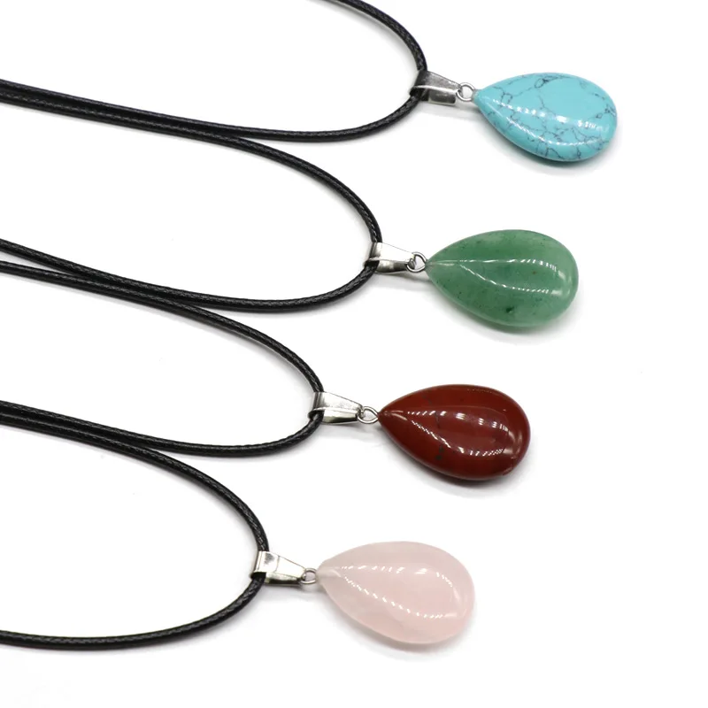Простые Подвески Chakras ожерелья из натурального камня Рэйки лечение чакры
