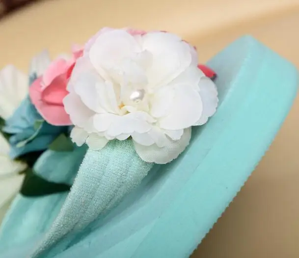 HAHAFLOWER/Новинка летняя пляжная обувь с розами модные женские шлепанцы цветами