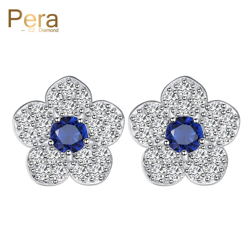 Серьги женские классические с пятилепестками из фианита E108|elegant earrings|earrings