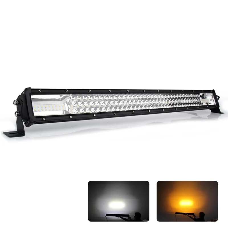 12D 32inch 405W CO светильник 270 Вт 405 Вт 648 Вт 783 Вт 12D светодиодный светильник 12 В Стробоскоп Белый Янтарный светодиодный бар автомобильный комбинированный светодиодный рабочий светильник для трактора Jeep ATV - Цвет: 12D 32inch 405W