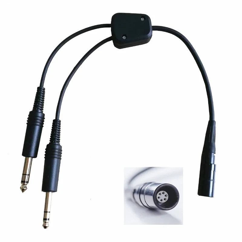 Bose A20 Lemo 6 pin для общей авиационной двойной вилки адаптер авиационной гарнитуры