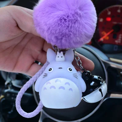 Мой сосед Тоторо животное Шиншилла Moive мех Pom pom pompom брелок для женщин безделушка