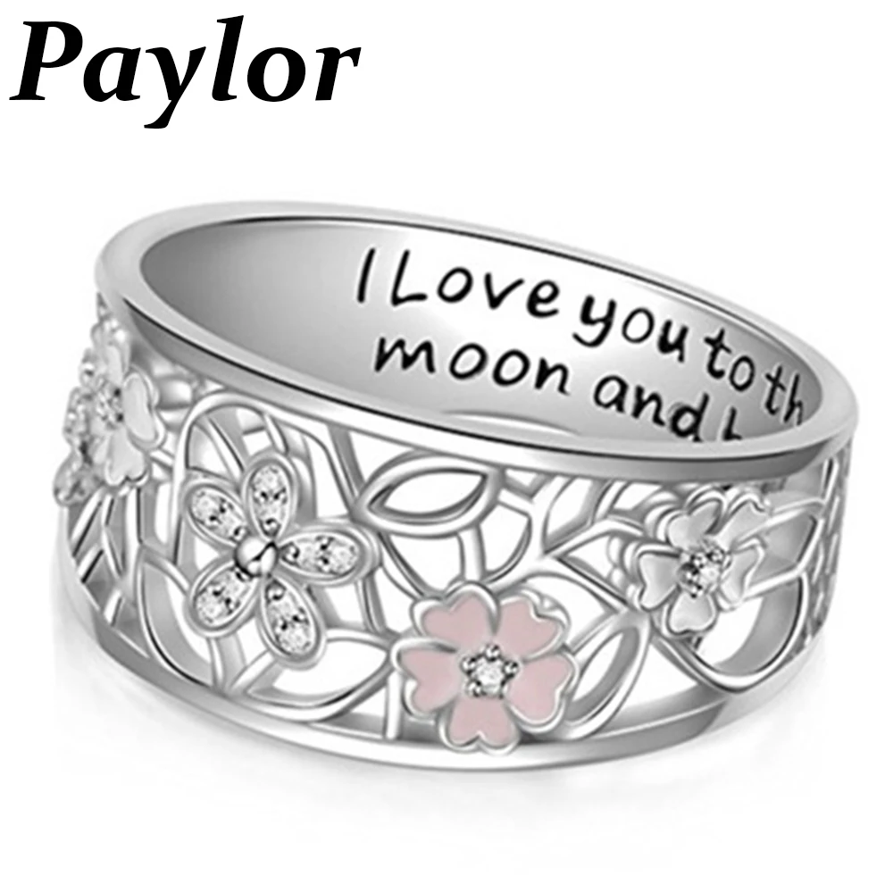 Женское серебряное ослепительное кольцо Paylor с фианитами на палец подарок Прямая
