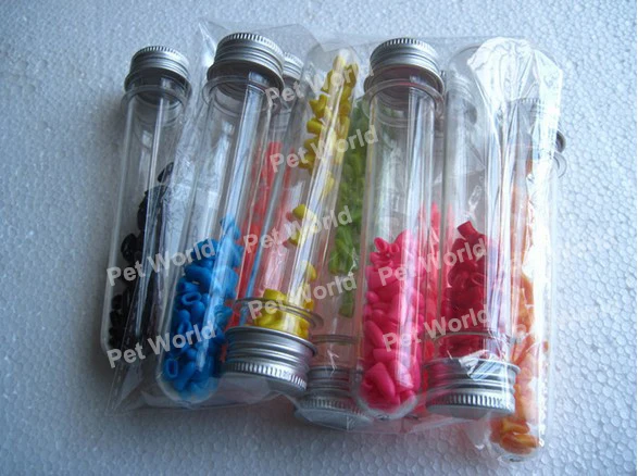 100 шт./лот колпачки для кошачьих ногтей мягкие лапы прозрачная трубка упаковка 20