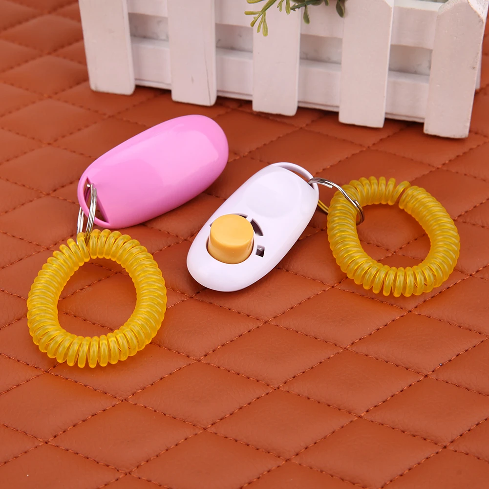 7 шт. кликер для собак регулируемое кольцо ключей и ремешок на запястье обучения