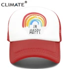 Климатическая семейная сочетающаяся Кепка-тракер s, Кепка для папы и мамы s, крутая рифленая Кепка, летняя цветная сетчатая бейсболка s, Кепка для мужчин, женщин, мужчин, детей