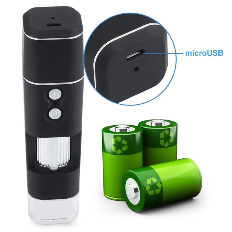 1000X WIFI цифровой микроскоп камера Лупа 8LED для Android iOS телефона планшета|Микроскопы|