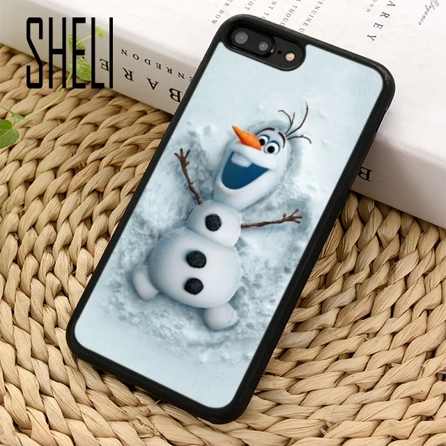 Чехол для телефона с рисунком снеговика шели Олафа iPhone 5 6 6s 7 8 plus 11 pro X XR XS max Samsung S6 S7