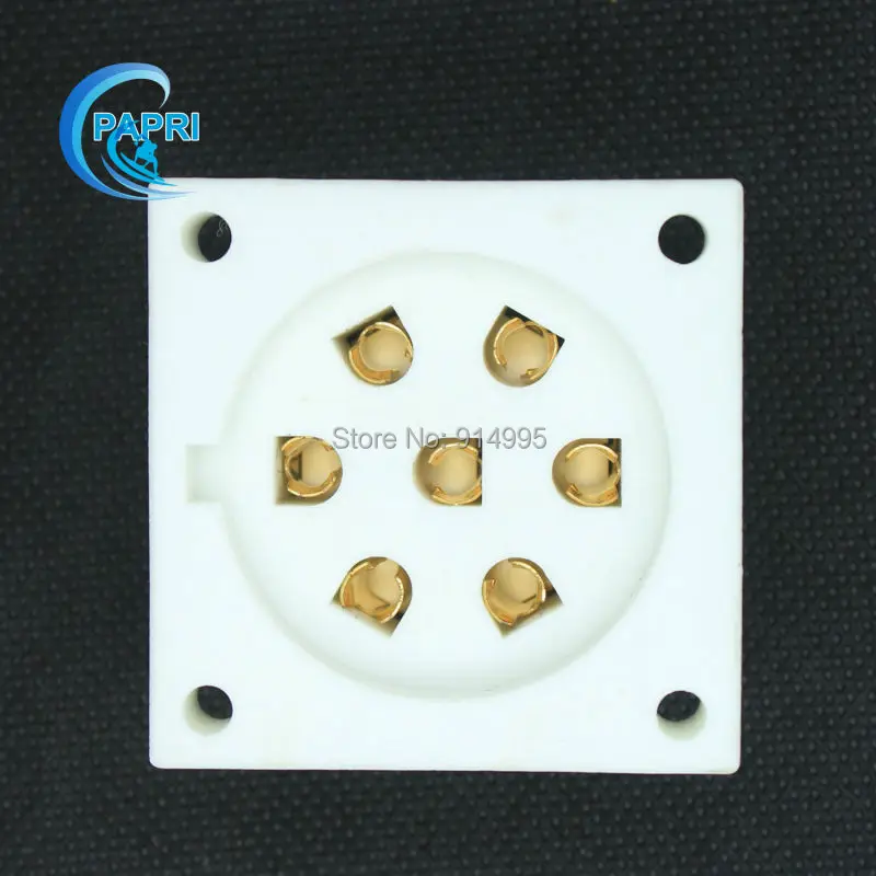 

Free Shipping 4PCS P7A Gold Plated Ceramic 7pin Chassis Mount Tube Socket For E2d C3b C3d Ec Ed E2b