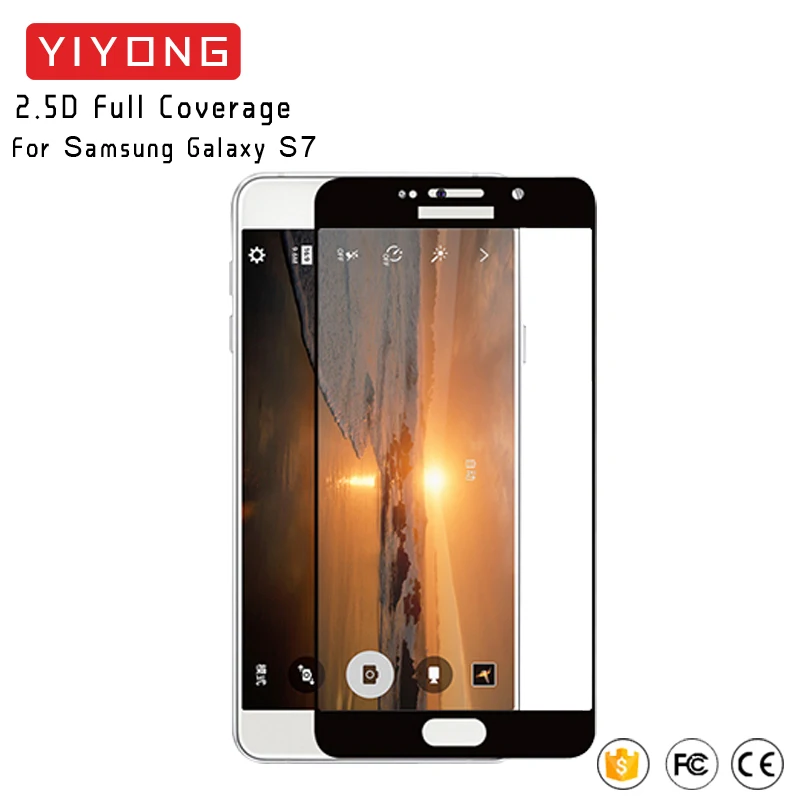 25 шт./лот YIYONG полное покрытие стекло для samsung Galaxy S7 S6 S5 S4 закаленное S 7 Защита
