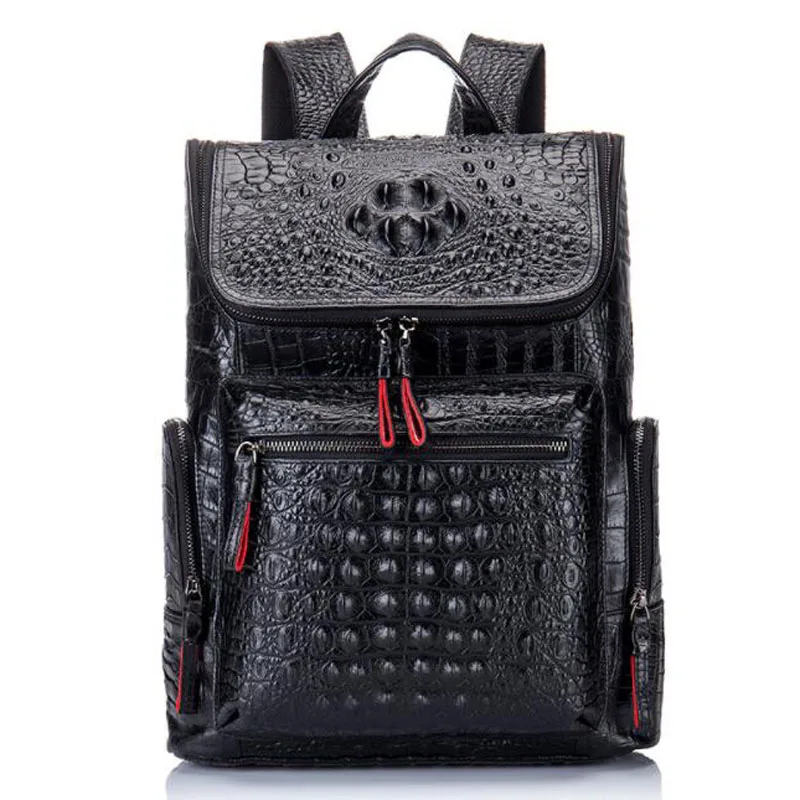 Высококачественный деловой рюкзак из воловьей кожи модный мужской с