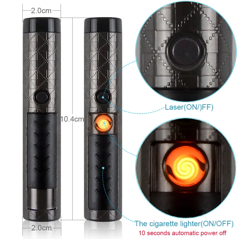 QIYING новая перезаряжаемая зеленая лазерная ручка USB igh Power 532 нм с функцией