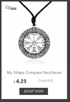 My shape колье с кулоном в стиле викингов компас Vegvisir колье Helm of Awe Aegishjalmur скандинавский кулон с рунами ожерелье s скандинавский амулет