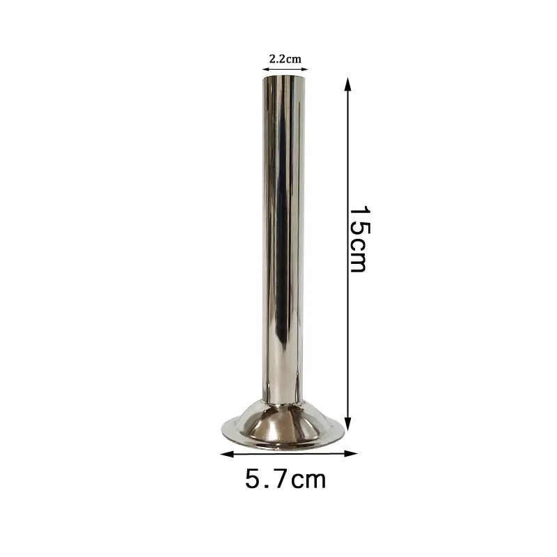 Tube 2.2cm Длина 15 см основание Диаметр 5,7 см Еда Класс колбаса писака заполнения трубы воронки сопла Запчасти наполнительная трубка 1,2/1,9/2,2/3,2 см - Цвет: Tube 2.2cm