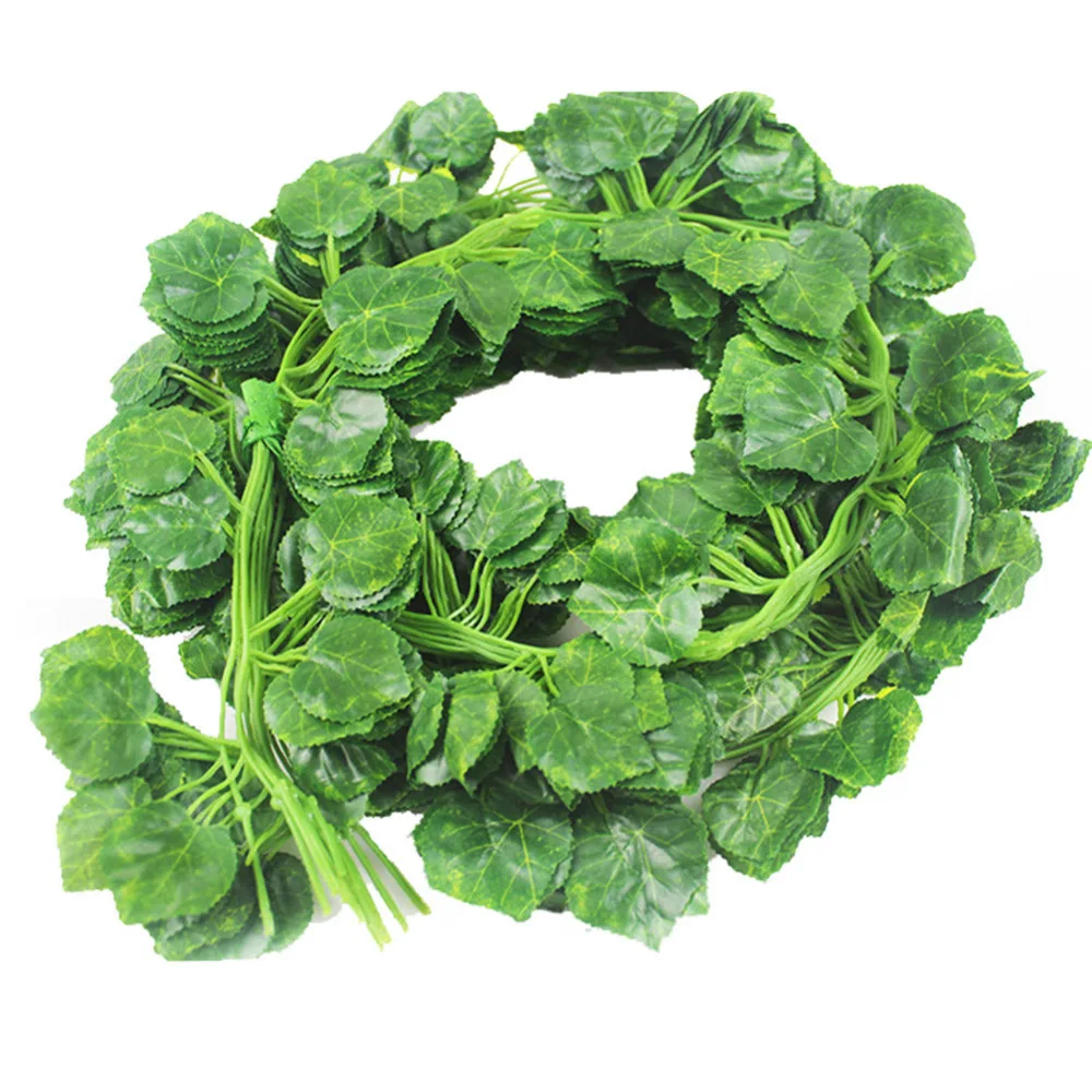 84 футов 12 штук Искусственные цветы поддельные Висячие листья растения гирлянда