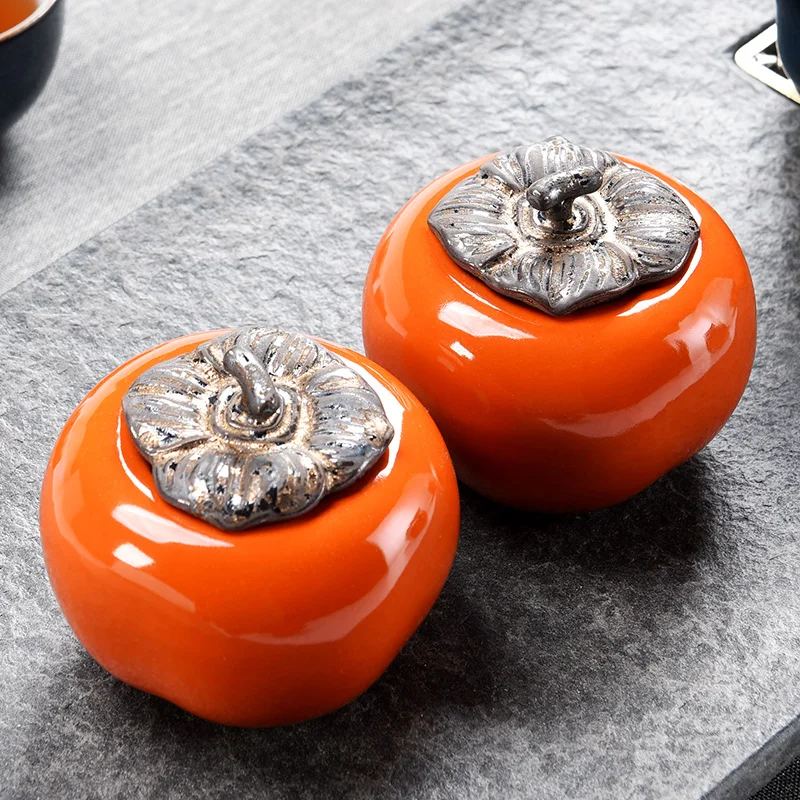Банка для хранения чая из апельсина и персимона китайская банка caddy puer