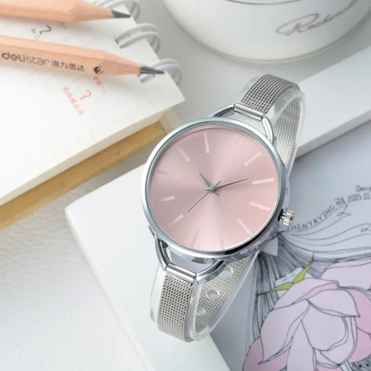 Бренд Для женщин браслет часы Дамская мода Multi Цвет Нержавеющая сталь сетка