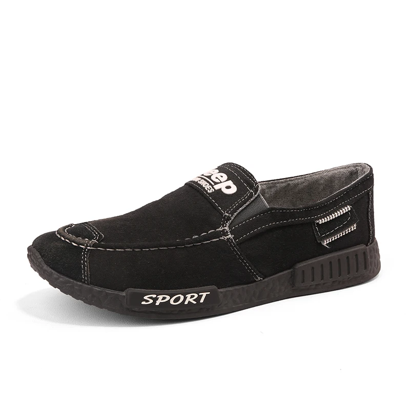 Fashion Mens Casual Shoes Rubber Slip On Loafers Men Autumn Winter Canvas Driving Brand Zapatillas Hombre Zapatos | Обувь