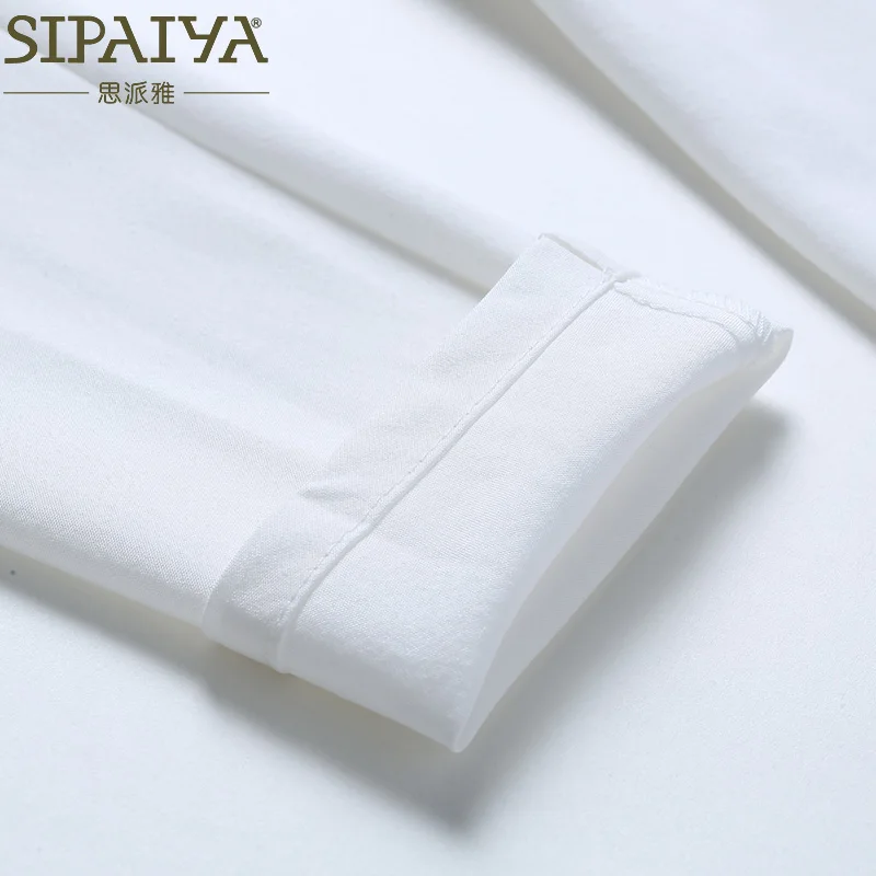 Женская блузка с одним плечом SIPAIYA 2017 рубашка оборками топы повседневная голубая