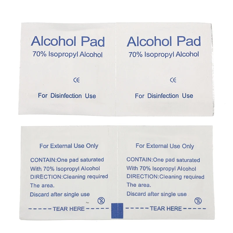 100 шт./кор. спиртовые салфетки тампоны парфюмерные для чистки и стерилизации 70%