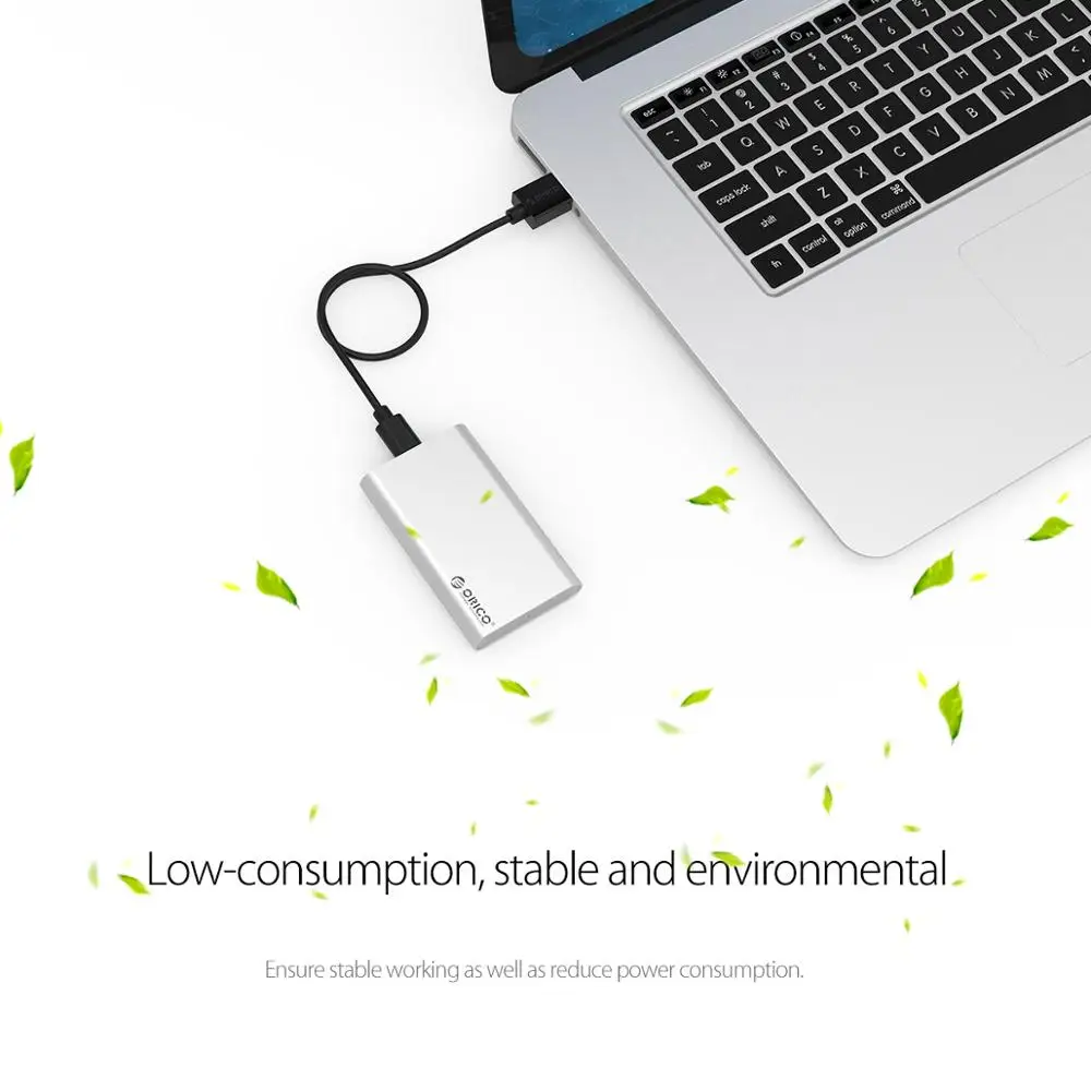 ORICO type-C Мини mSATA SSD корпус алюминиевый 5 Гбит/с высокоскоростной HDD чехол для Laotop Настольный для Windows/Linux/Mac винт крепления
