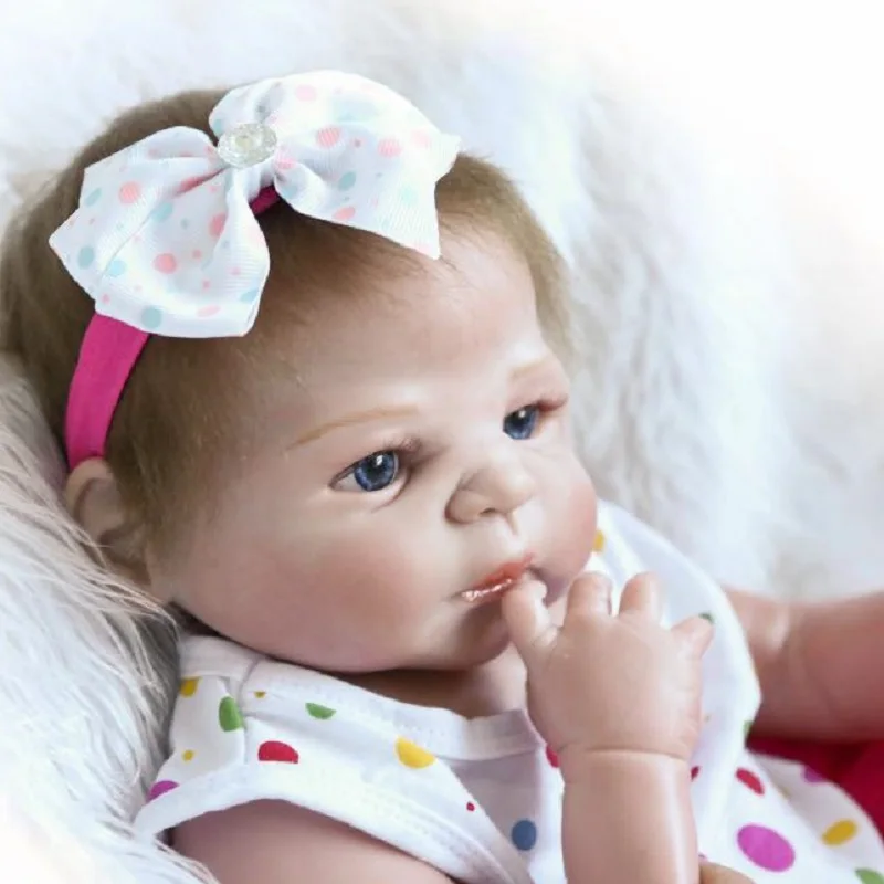 Nicery 22 дюйма 55 см Bebe Reborn Baby Doll Жесткий Силиконовый мальчик девочка игрушка подарок