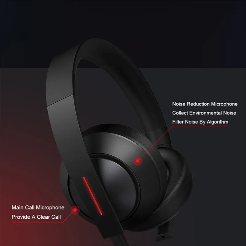 Xiaomi mi Ga mi ng наушники 7,1 Virtual Surround стерео с подсветкой анти-шум гарнитура Стерео тяжелый бас