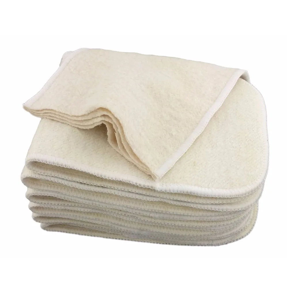 

100% Organic Hemp Cotton Insert Cloth Diaper Nappy Liners Reusable Baby Diapers Hemp Insert Baby Diaper Soaker Pad