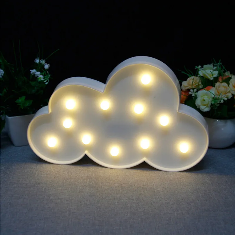 

LED Lamps 3D Cloud Night Lamp Battery Powered White Cloud Desk Light Home Decor Baby Light For Kids Bedroom Christmas Gift