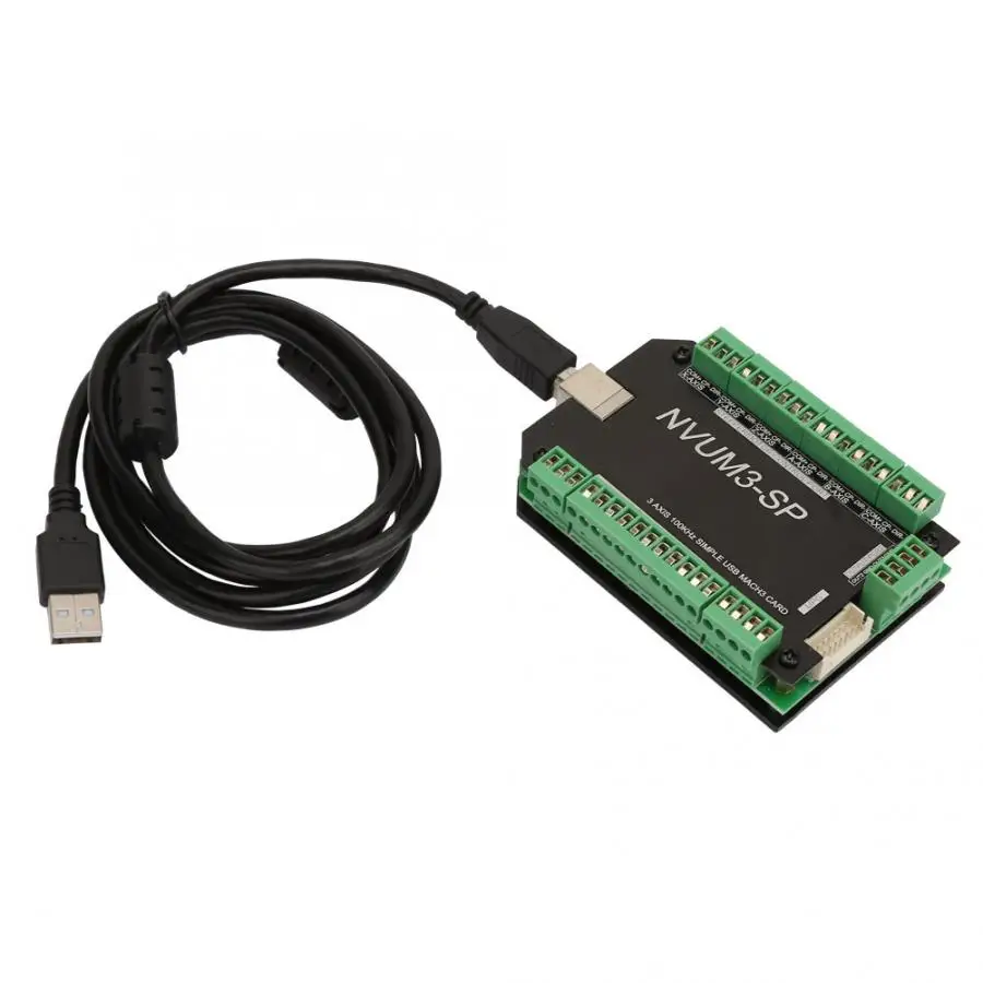 USB MACH3 Motion control ler Card 3-Axis 100kHz Breakout Board для шагового двигателя NVUM3-SP cnc плата управления