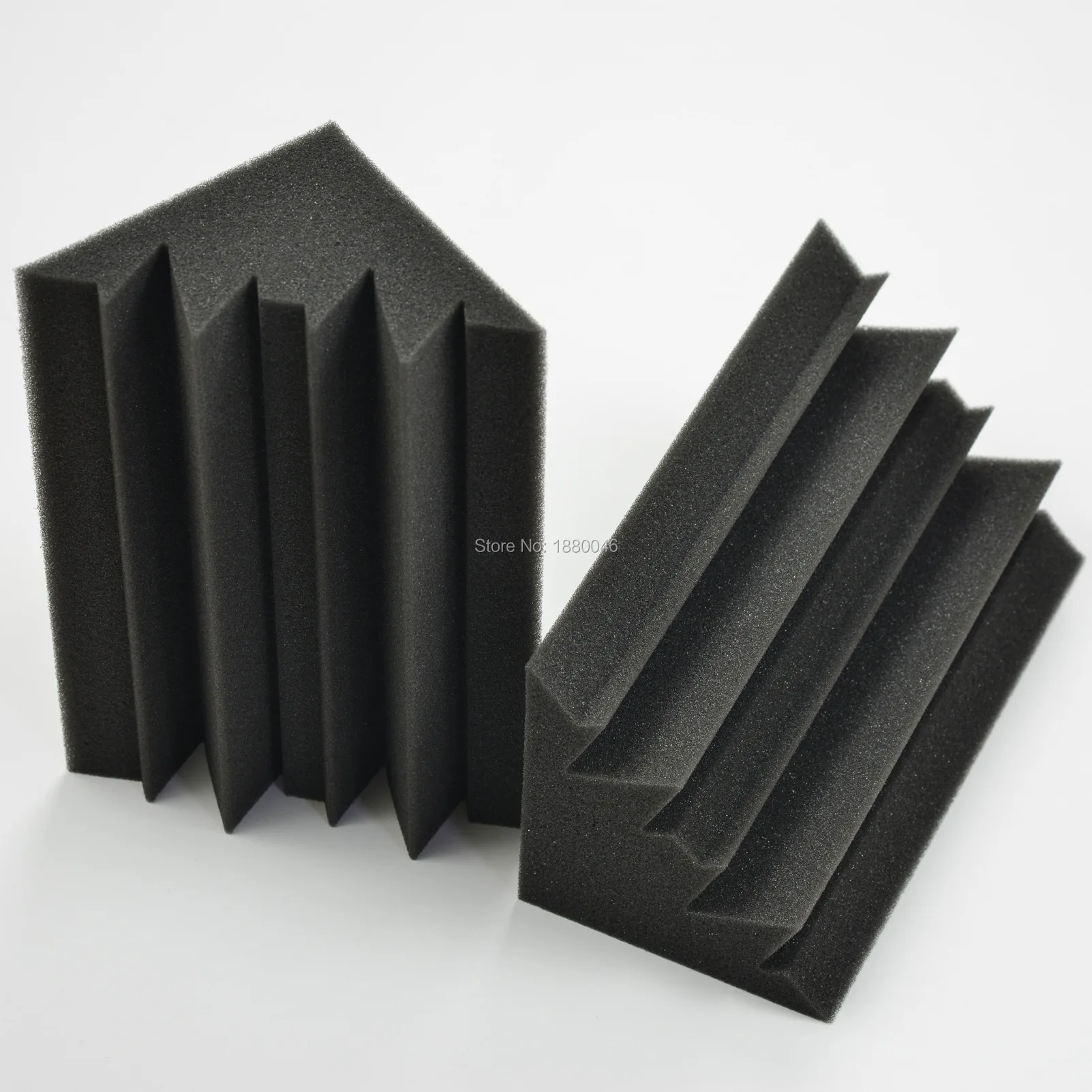 4 шт. 12xx12x24cm мини Угловые басовые ловушки студия пенная панель Звукопоглощающая