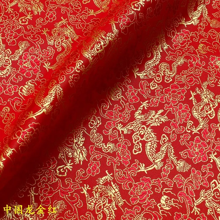 Высококлассный Золотой Серебряный Шелковый дракон в китайском стиле