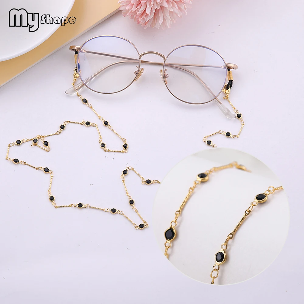 Цепочка для очков My Shape мужчин и женщин металлическая цепочка с черными круглыми