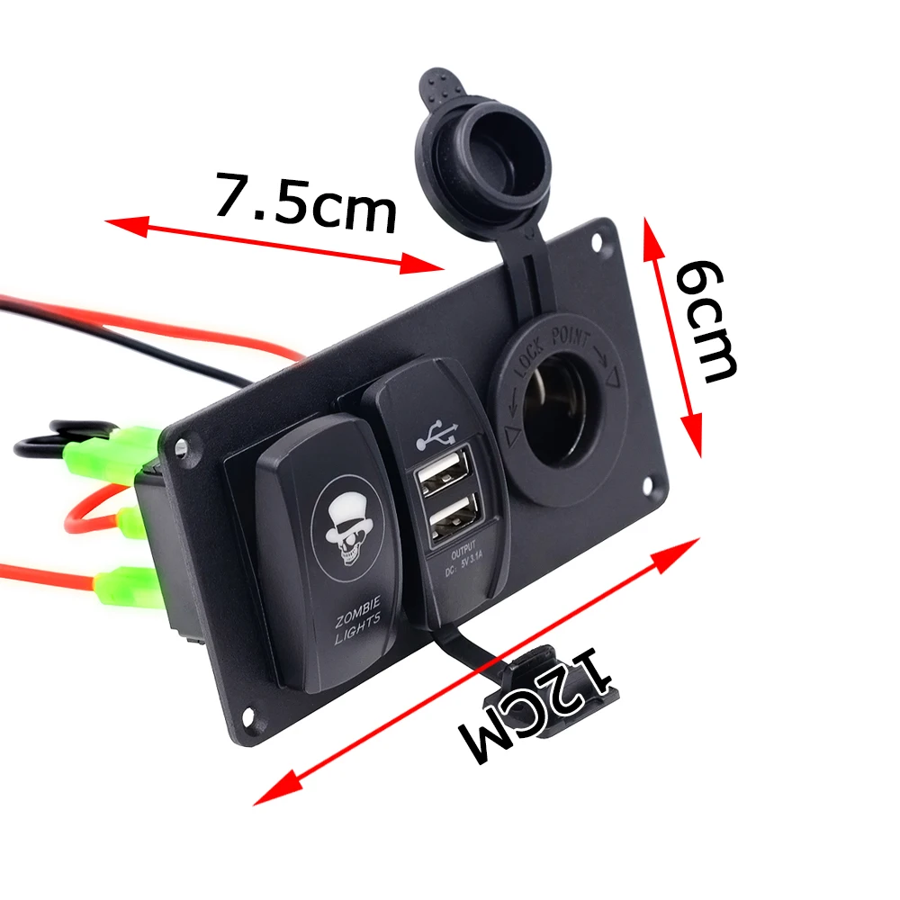 Новое поступление 2 Gang Водонепроницаемый авто лодка морской светодиодный