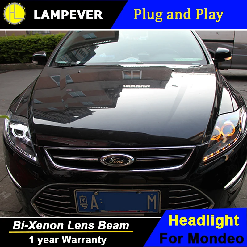 Lampever Стайлинг Головной фонарь для Ford Mondeo светодиодный новый 2007 2012 DRL H7 D2H Hid