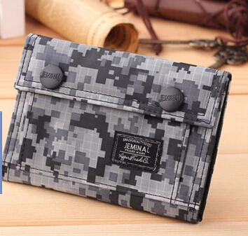 Камуфляжный холщовый кошелек для студентов женский корейский короткий | Багаж и