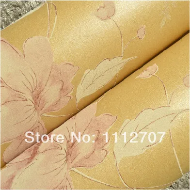 Top quality Pastoral style wallpapers bedroom and wedding room decorative papel de parede non woven embossed wall paper roll wallpaper roll size roll