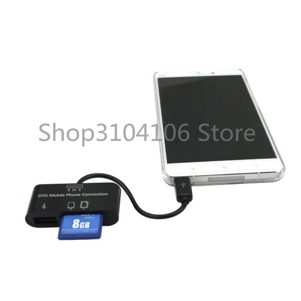 3 в 1 OTG кардридер Micro USB SD/MMC/SDHC TF SD адаптер Коннектор памяти|sd card reader|sd reader otgsd micro sd |