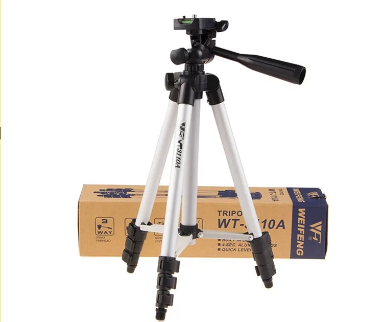 Трипод для камеры WEIFENG WT3110A с 3 ходовой головкой цифровых камер Canon Nikon Pentax DV