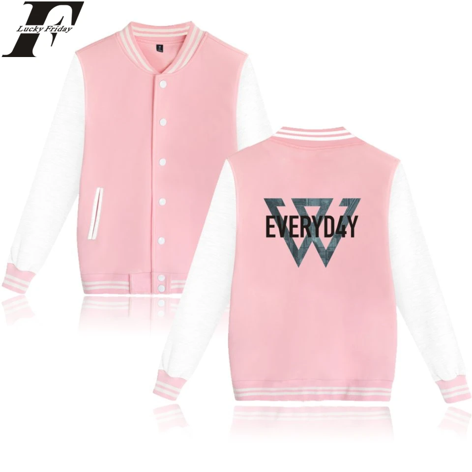 LUCKYFRIDAYF WINNER EVERYD4Y kpop модная Мужская и Женская бейсбольная куртка повседневные