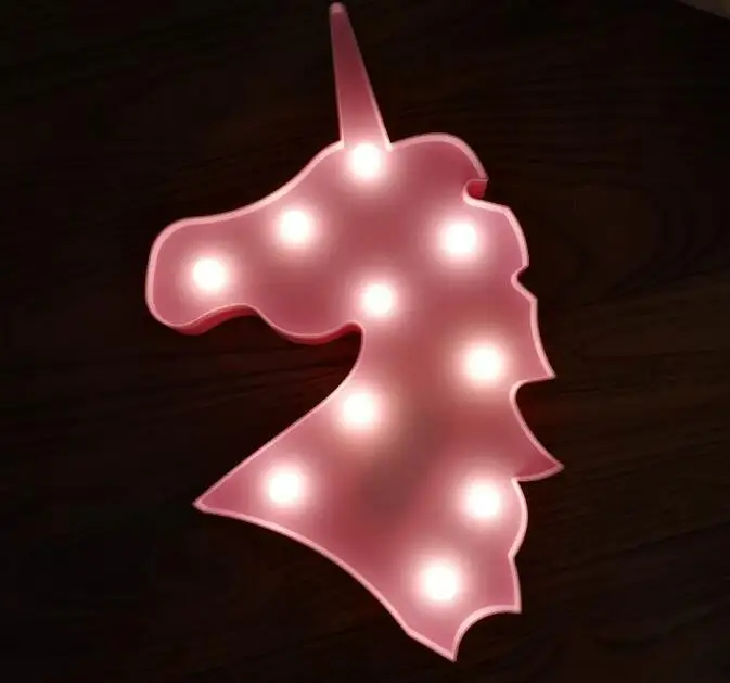 Бесплатная доставка Новый ночник в виде единорога светодиодный домашний