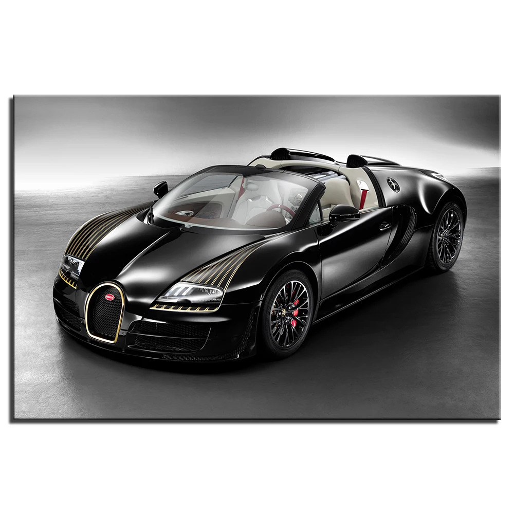 Художественное украшение стены Bugatti Veyron супер автомобиль постер печать на холсте