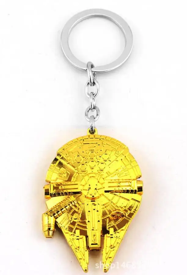 Star Wars Spaceship Keychains Toys Model Keychain Death Star BB8 Slave 1 Collectables Metal Keychains Keyring - Цвет: 1