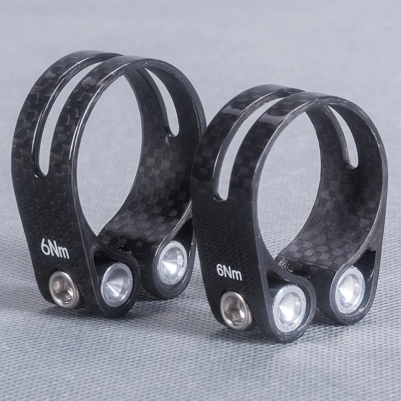 

Сверхлегкий глянцевый держатель для сиденья велосипеда из углеродного волокна 3K 14g 34,9/31,8 мм