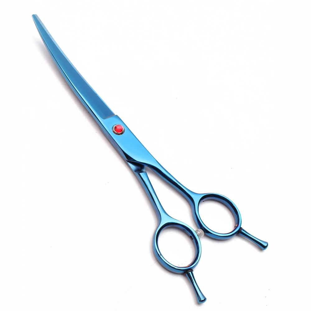 8 &quotиз нержавеющей стали настраиваемый логотип синие ножницы для животных