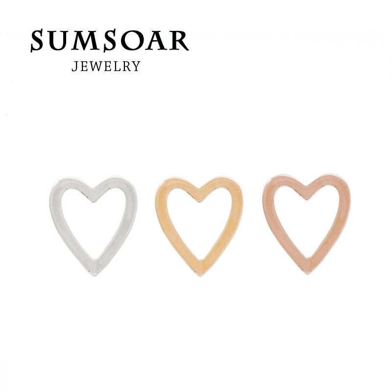 Somsoar ювелирные изделия ing Прекрасный диск с изображением сердца Шарм fit