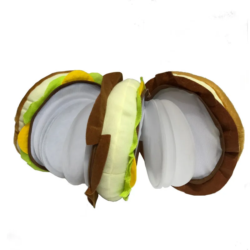 Портативный двойной Hamburger128 компакт дисков DVD CD сумка для хранения большой