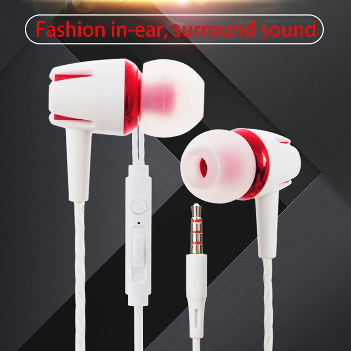 Прямые вставки типа HIFI наушники для телефона в ухо проводной линии спортивные